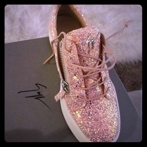 Pink sparkle Giuseppe sneakers, only worn 3 times.